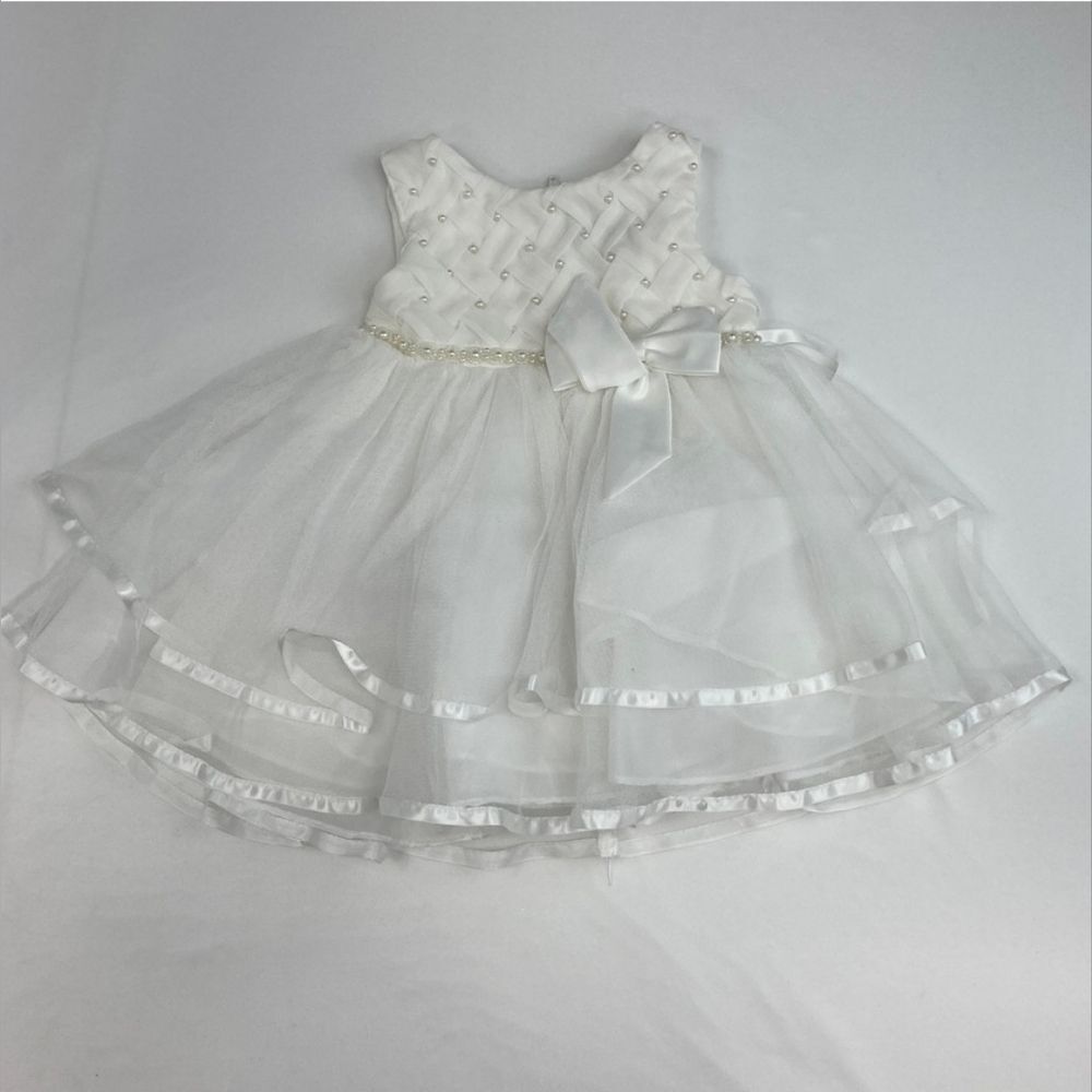 Rare Editions White Formal Kids Dress